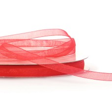 Organza Ribbon , Red, 1/4 Inch x 25 Yards (1 Spool) SALE ITEM